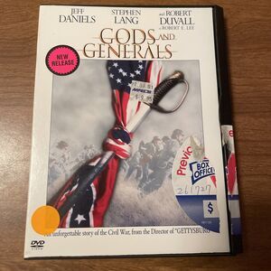 Gods and Generals DVD 2003 Jeff Daniels Robert Duvall Civil War Drama